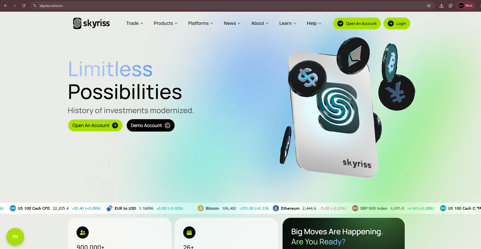 Skyriss Securities Ltd Platform Feature 2