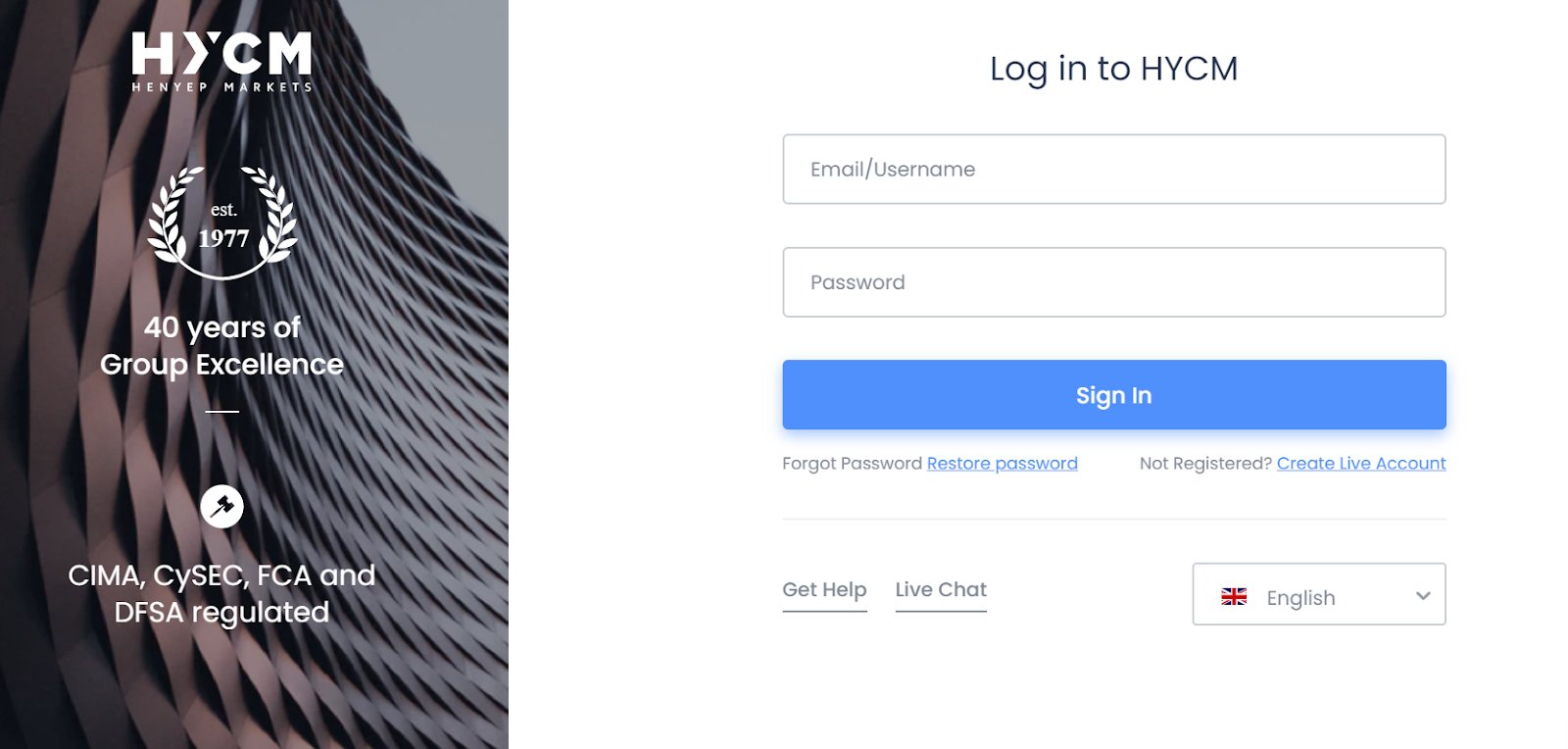 HYCM Capital Markets S.R.L. Platform Feature 2