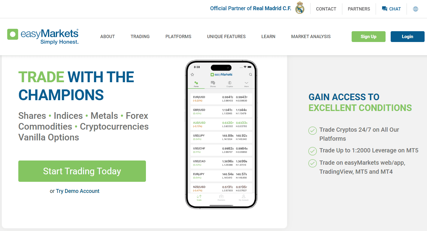 EASYMARKETS PTY LTD Platform Feature 2