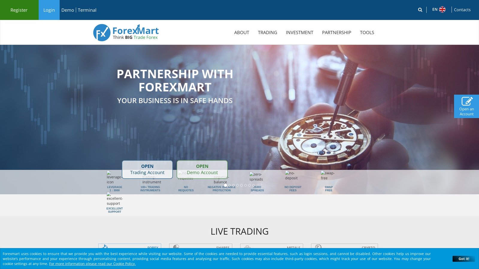 Instant Trading EU Ltd. (ForexMart) Platform Feature 4