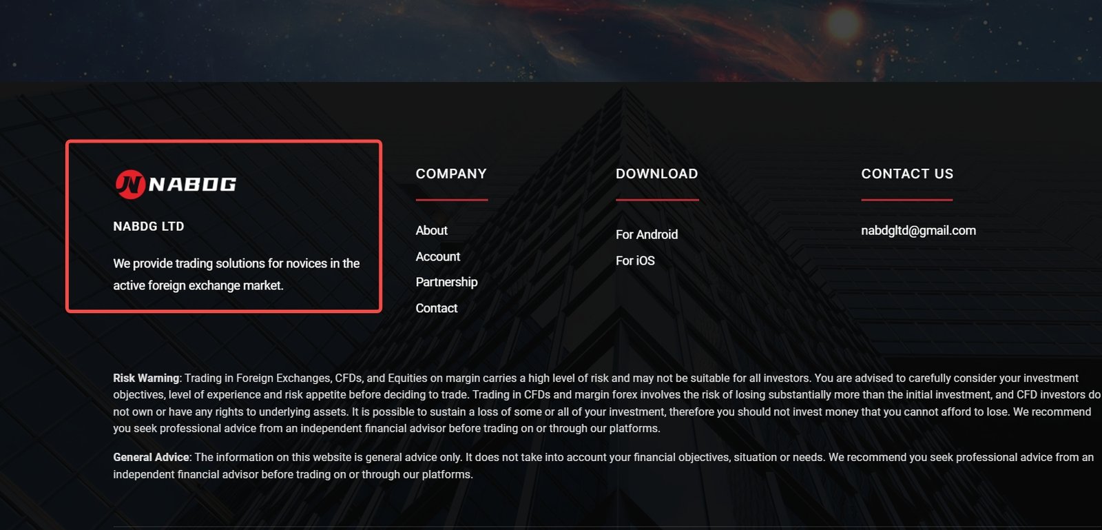 NABDG LTD Platform Feature 2
